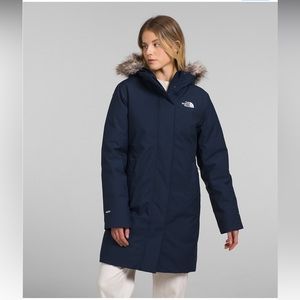 the north face arctic parka navy blue